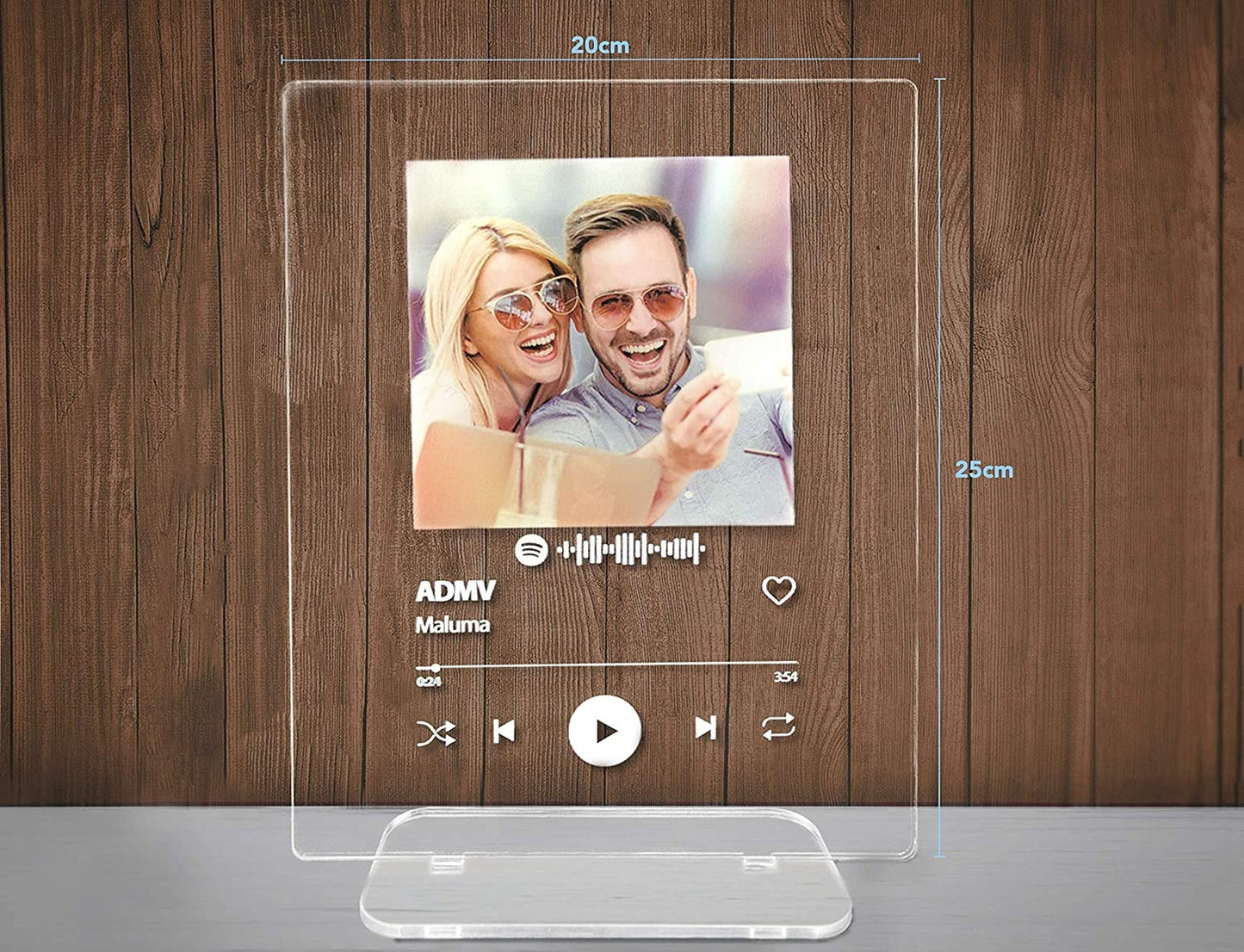 Placa Spotify metacrilato