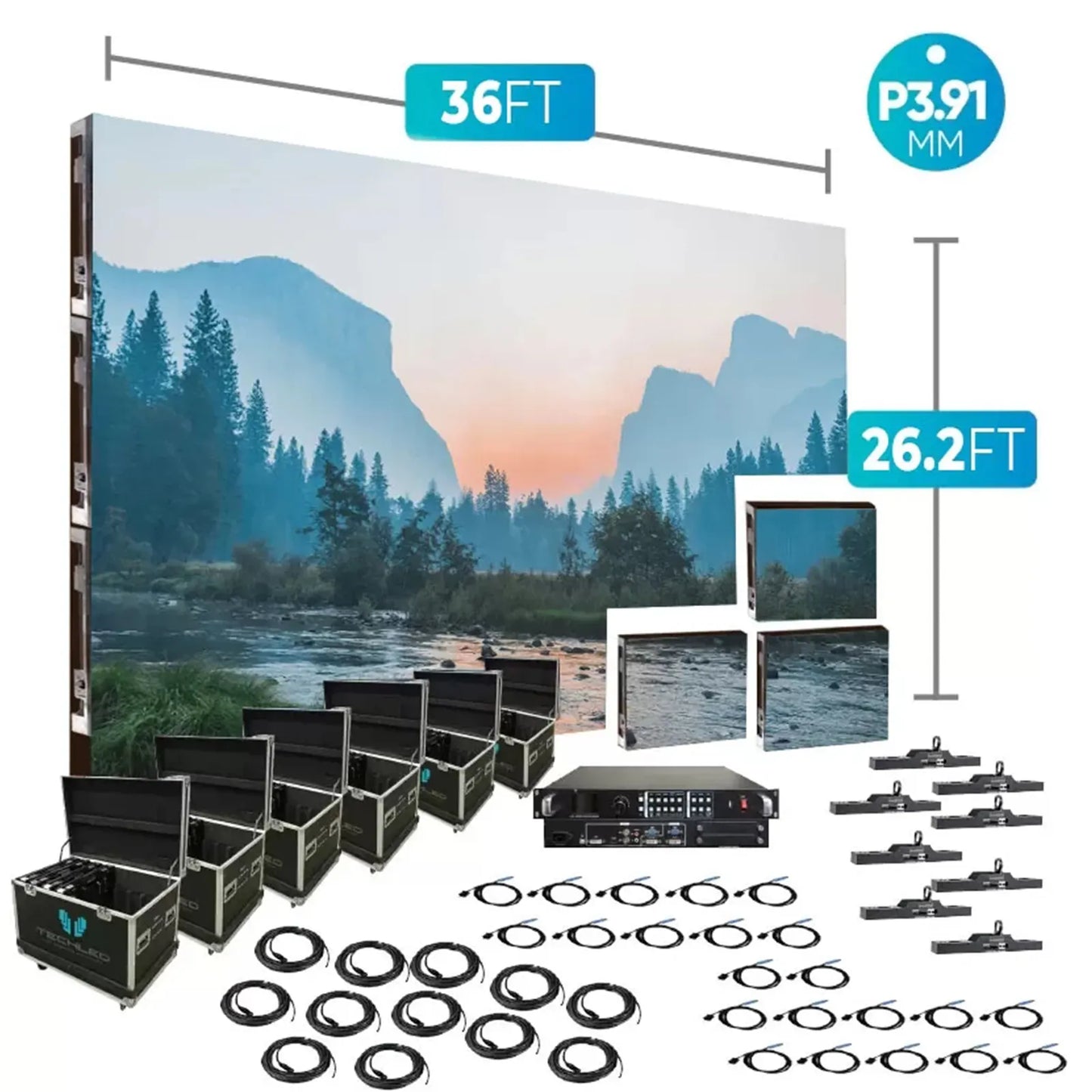 Pantalla  P3.91  pantalla LED